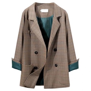 [ORDER] Áo blazer caro lót xanh
