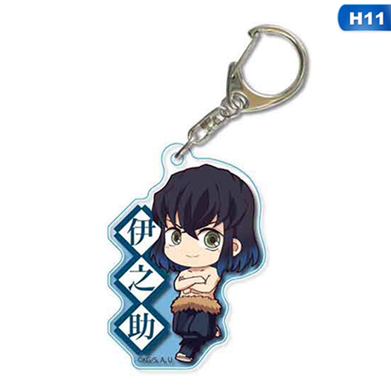flowersqueen Móc khóa hình nhân vật anime Kimetsu no Yaiba bằng acrylic
