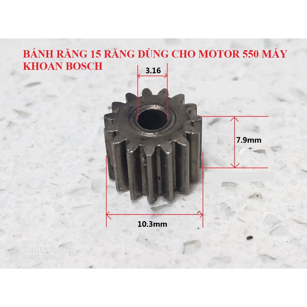 SV Bánh răng đầu trục motor máy khoan pin