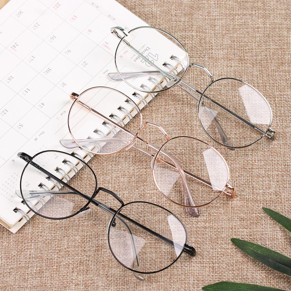 Mắt Kính Gọng Tròn 1.00 ~ - 4.0 Siêu Nhẹ Bằng Nhựa Resin