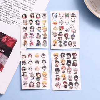 Miếng dán hình xăm / trang trí móng họa tiết Demon Slayer nghệ thuật