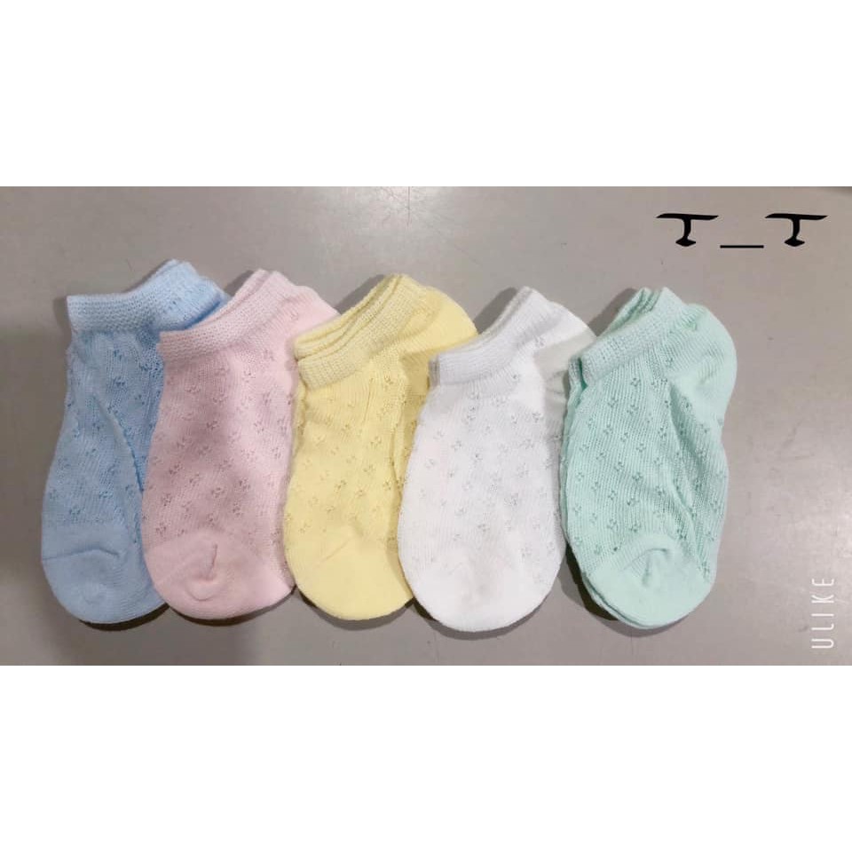 Vỉ 5 đôi tất lưới trẻ em từ 0-4 tuổi
