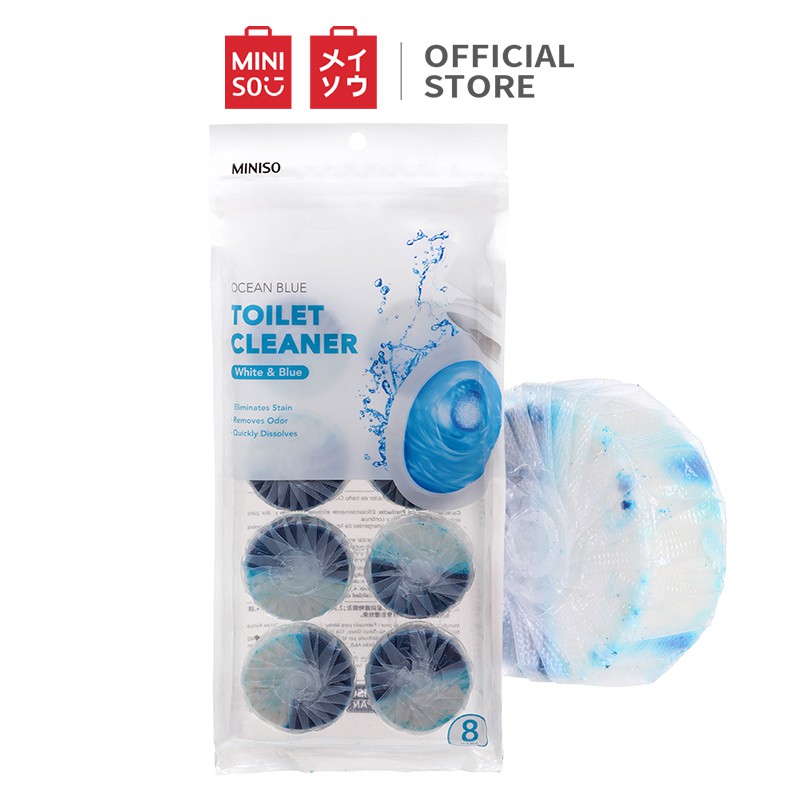 Viên tẩy rửa nhà vệ sinh Miniso (Xanh/Trắng xanh) - Hàng chính hãng