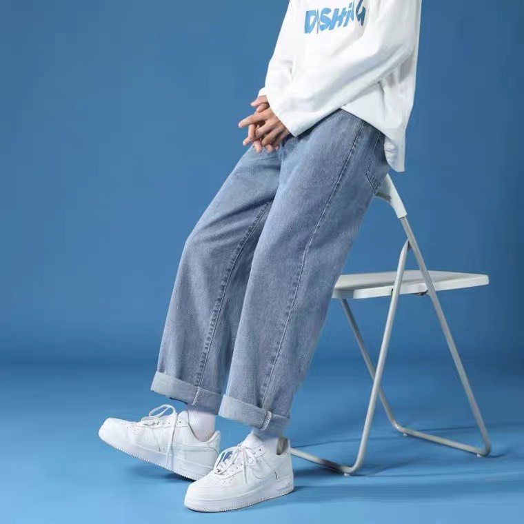 Quần jean Baggy Nam Nữ Hiyou, Quần bò Baggy nam nữ Hiyou Style Hàn Quốc trẻ trung hot hit, hàng chất lượng cao