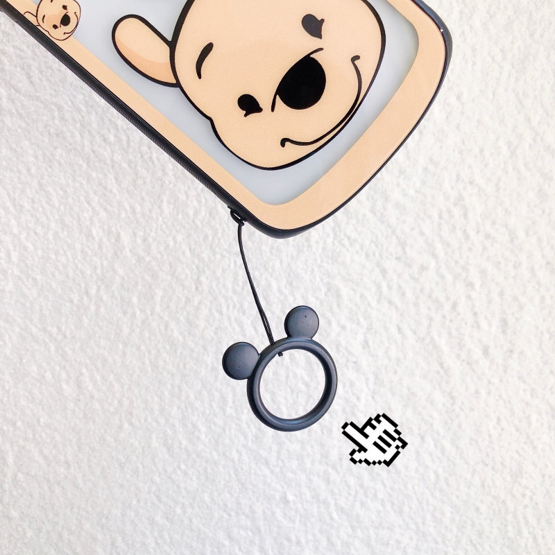 Móc Khóa Gắn Điện Thoại Hình Chuột Mickey / Minnie Xinh Xắn Phong Cách Hàn Quốc