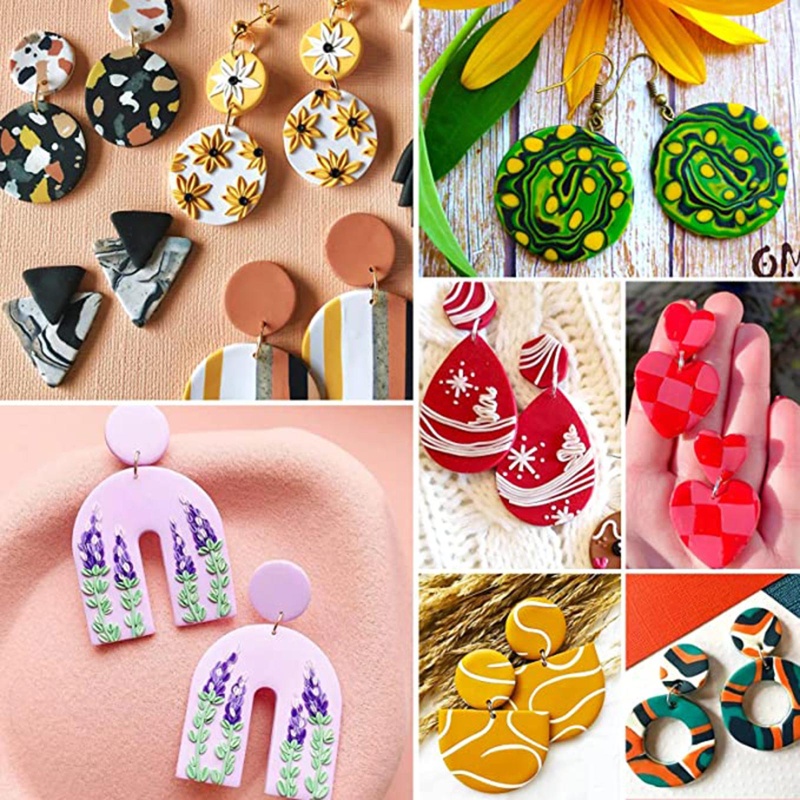 Dụng Cụ Cắt Khuyên Tai Đất Sét Diy Nhiều Hình Dạng Làm Quà Tặng