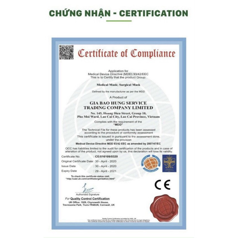 Khẩu Trang Y Tế  Kháng Khuẩn Green Life (HỘP 50 CHIẾC)