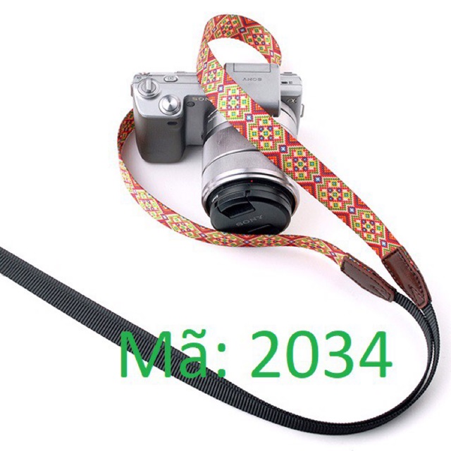 Dây đeo máy ảnh mirrorless không gương lật cao cấp, dây đeo máy ảnh film D39