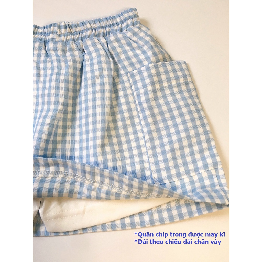 Set Váy Bé Gái , Áo Cánh Tiên và Chân Váy có chip,  Caro Hàn mềm cao cấp - Trang 25 Kids-As22