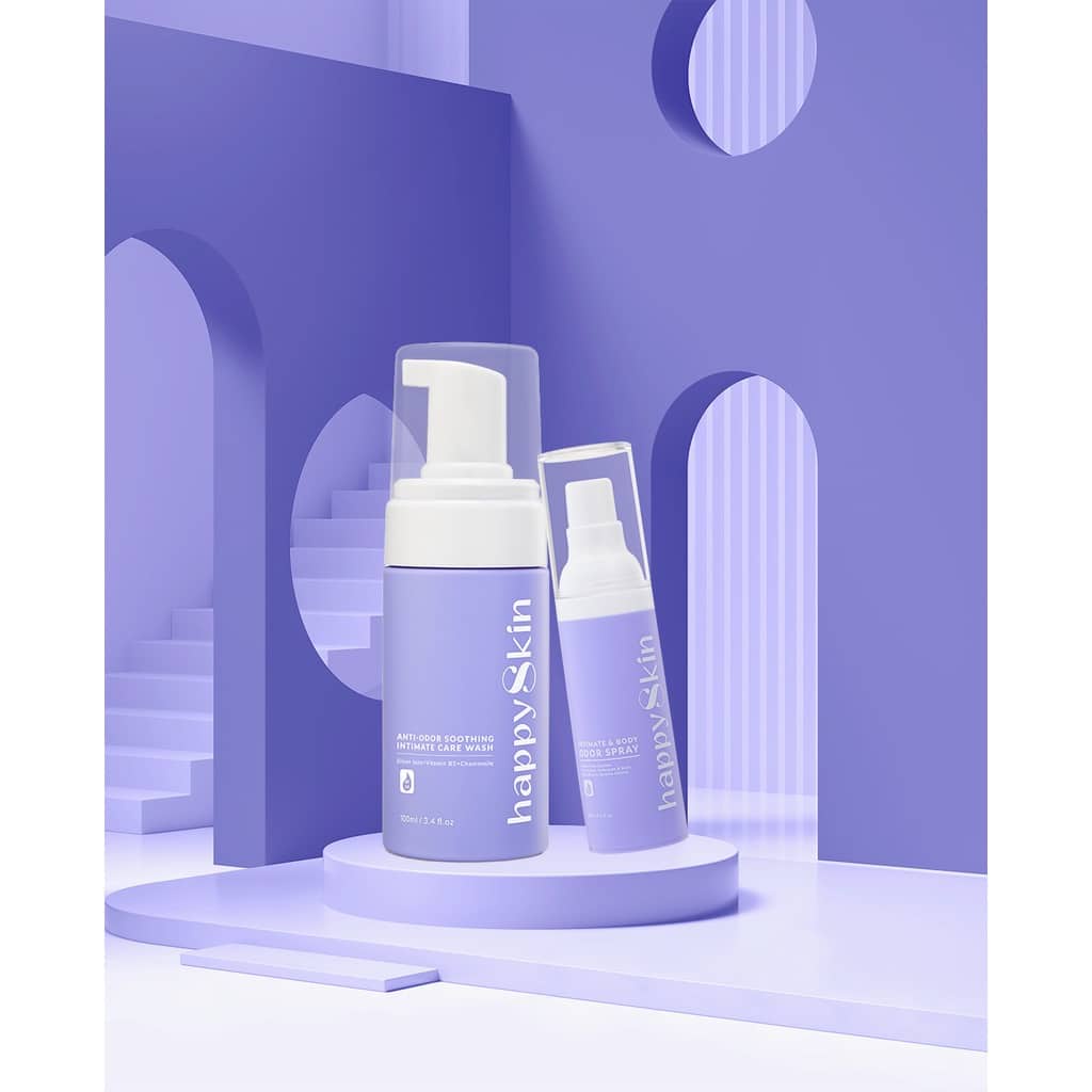 Combo Gìn Giữ Tình Yêu Emmié: Xịt khử mùi + Dung dịch vệ sinh Intimate Care Emmie by Happy Skin
