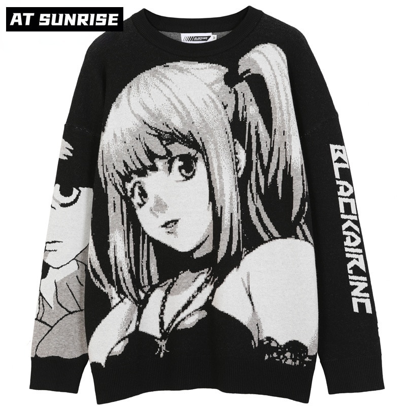Áo sweater cotton Dệt Kim Phong Cách harajuku Nhật Bản Cổ Điển Cho Nam Mã 2021