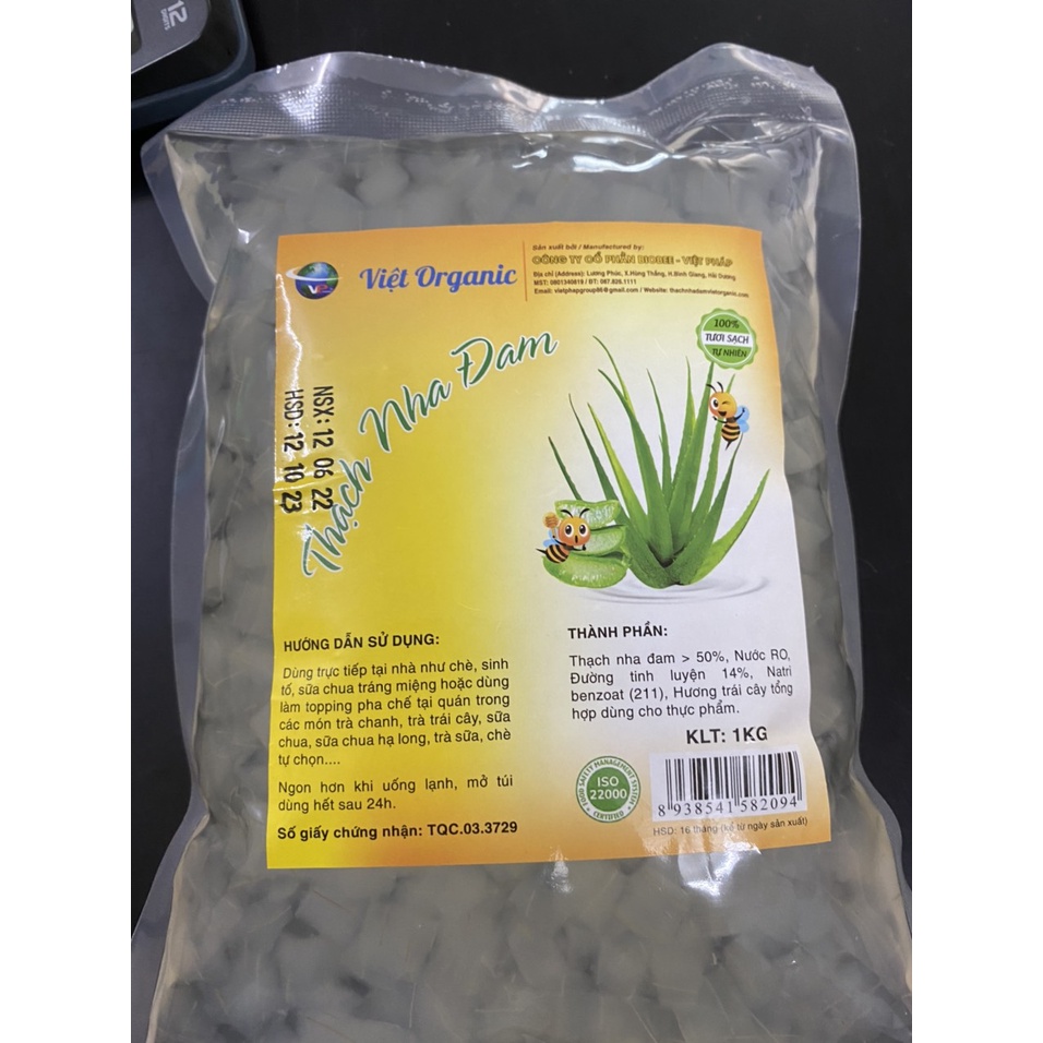 Nha đam ăn liền Viet Organic gói 1kg