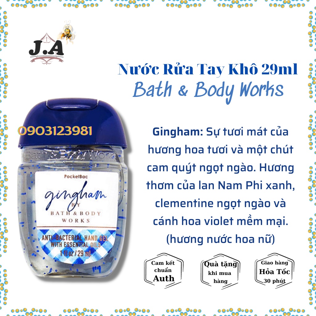 Gel / Nước Rửa Tay Khô Bath & Body Works Dung Tích 29ml