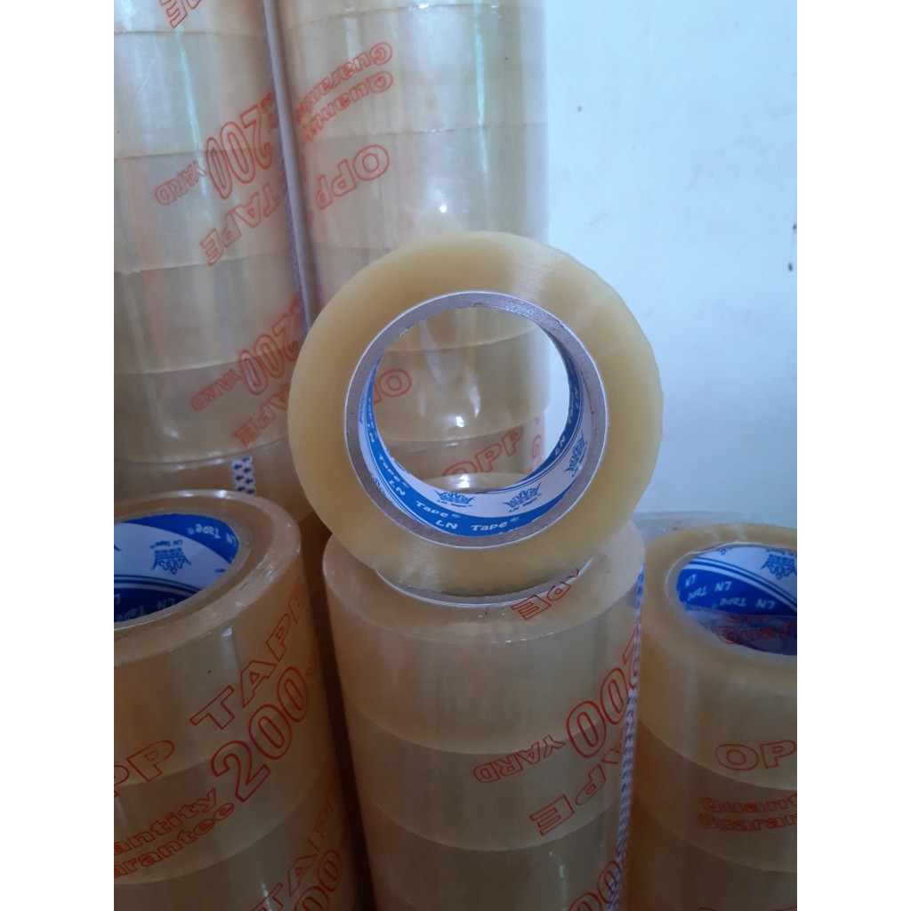 1 cuộn băng keo dán thùng 200y khổ 4.8cm nặng 300g