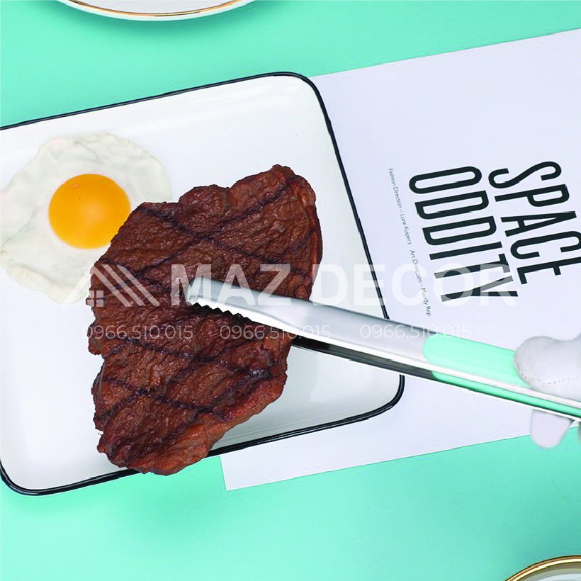 [Sỉ] Dụng cụ kẹp inox gắp thức ăn, đá, đồ nóng thực phẩm cao cấp đẹp dày dặn các màu