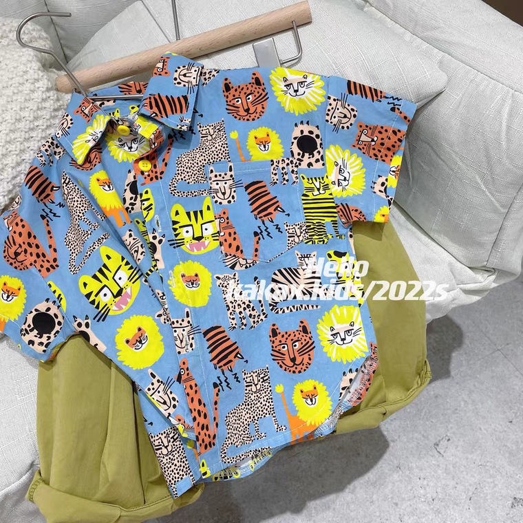 Bộ Áo Sơ Mi 5 Món Bằng Vải Cotton Nguyên Chất In Họa Tiết Graffiti Phong Cách Hàn Quốc Thời Trang Cho Nam / Nữ