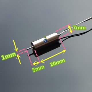 Motor Coreless mã 720, điện áp 3.7V