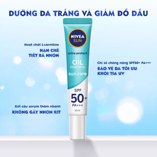 Tinh Chất Chống Nắng, Dưỡng Sáng Da Nivea Sun Extra Protect 30ml
