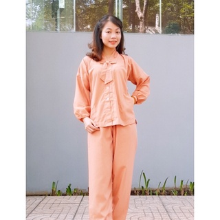 Bộ lam đi chùa cho nữ "kiểu hàn quốc kate"