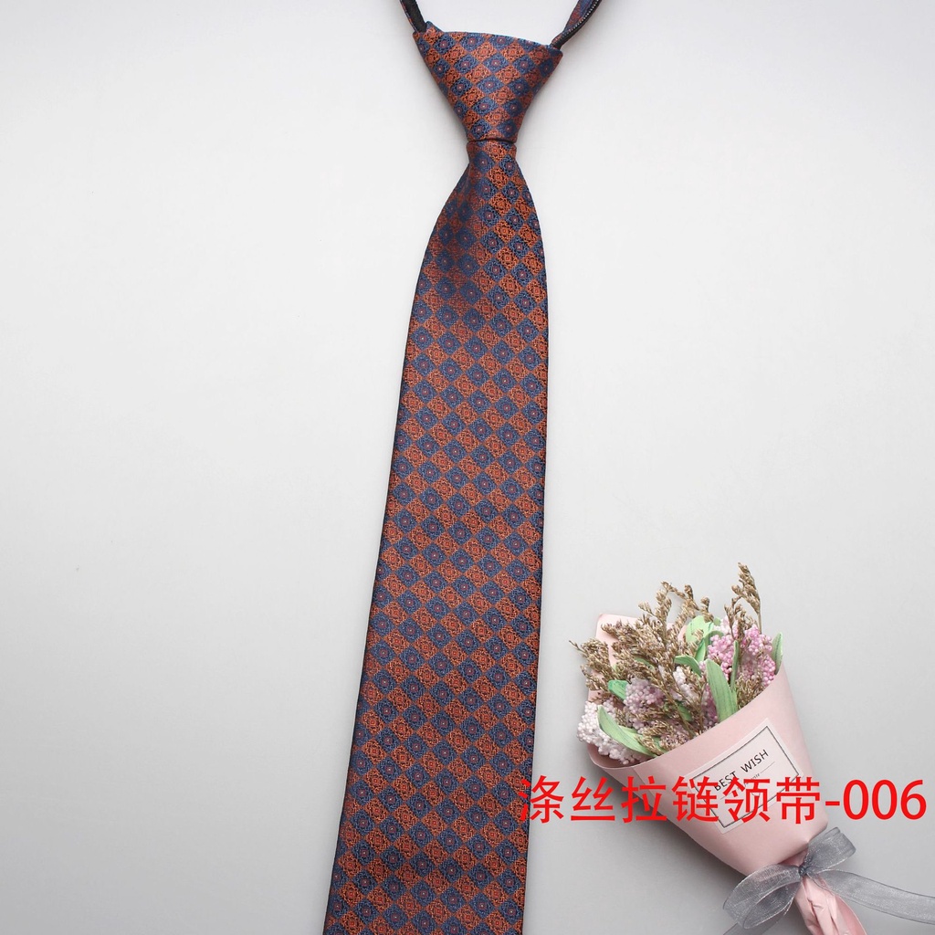 Cà Vạt Công Sở Chuyên Nghiệp Có Khóa Kéo Tự Động 8cm 24H