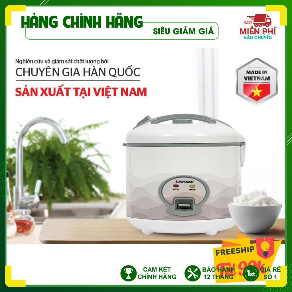 NỒI CƠM ĐIỆN 1.8L SUNHOUSE SHD8602, NỒI CƠM ĐIỆN SUNHOUSE SIÊU BỀN, LÒNG NỒI CHỐNG DÍNH AN TOÀN