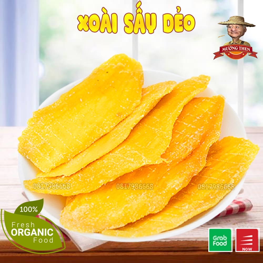 Xoài Sấy Dẻo Đà Lạt Vị Ngọt Thanh Tự Nhiên 300g Mường Then Đồ Ăn Vặt Xoài Sấy Khô