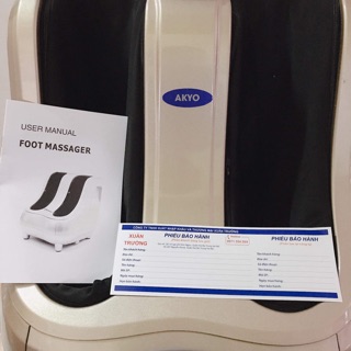 BẢO HÀNH 02 NĂM MÁY MASSAGE CHÂN CAO CẤP CÓ ĐÈN HỒNG NGOẠI AKYO