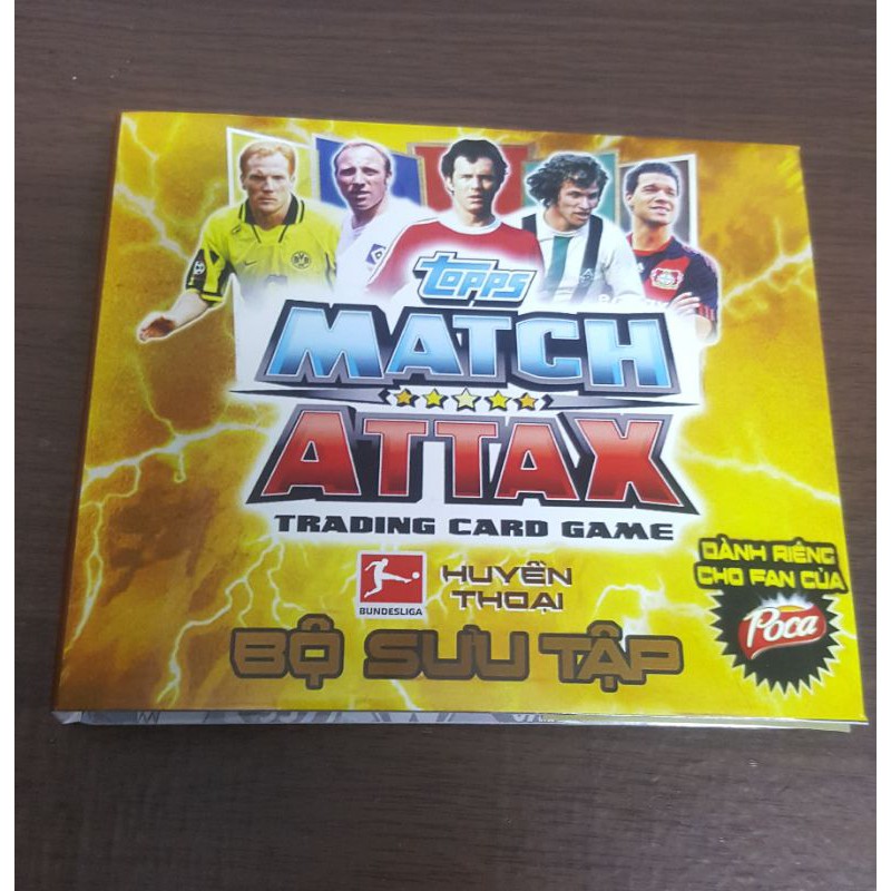 - Bộ thẻ in Match Attax Huyền thoại Bundesliga Poca