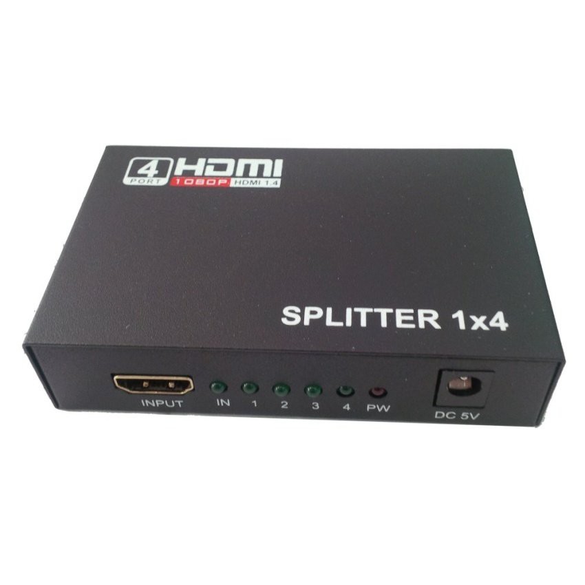Bộ chia HDMI 1 ra 4 HDMI SPLITTER 1 TO 4 (Đen) -dc1469