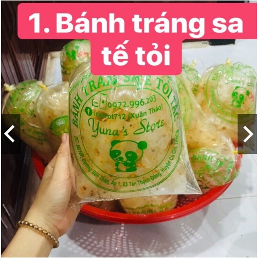 Bánh tráng sa tế tỏi Yuna’s Store