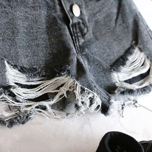 Quần Short Denim Mỏng Phong Cách Mới Dễ Phối Đồ Cho Bé Gái