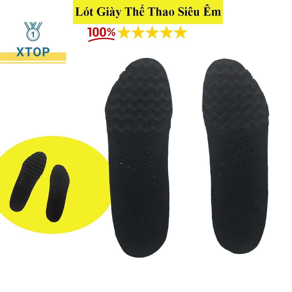 Lót giày thể thao XTOP biết thở, Lót giày thể thao có vân gợn sóng siêu êm L03