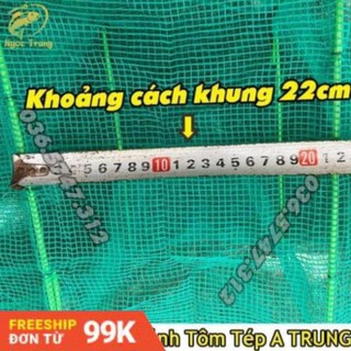 Lồng Bát Quái 29 khung sắt mắt lưới 3li đánh Tôm ,Cua,Lươn,Trạch dài 5m . Loại lưới 29 khung sắt