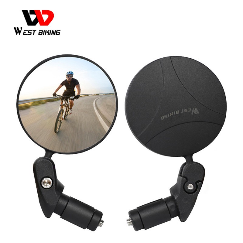 Gương chiếu hậu gắn tay lái xe đạp WEST BIKING xoay 360 độ đảm bảo lái xe an toàn (18