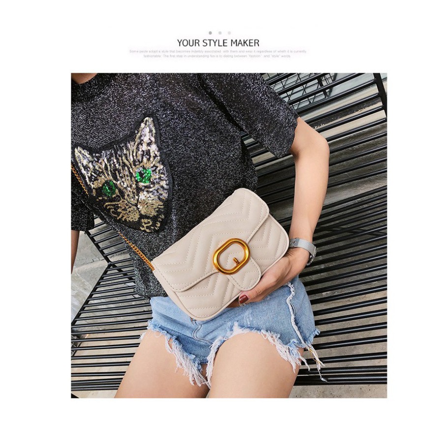 {Hot Trend} Túi xách nữ đeo chéo khóa mạ vàng sang chảnh siêu xinh TX22 túi đeo vai | BigBuy360 - bigbuy360.vn
