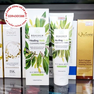 Sữa rửa mặt Beauskin Healing Herb, chiết xuất thảo dược, trắng sáng da, sạch sâu 120ml
