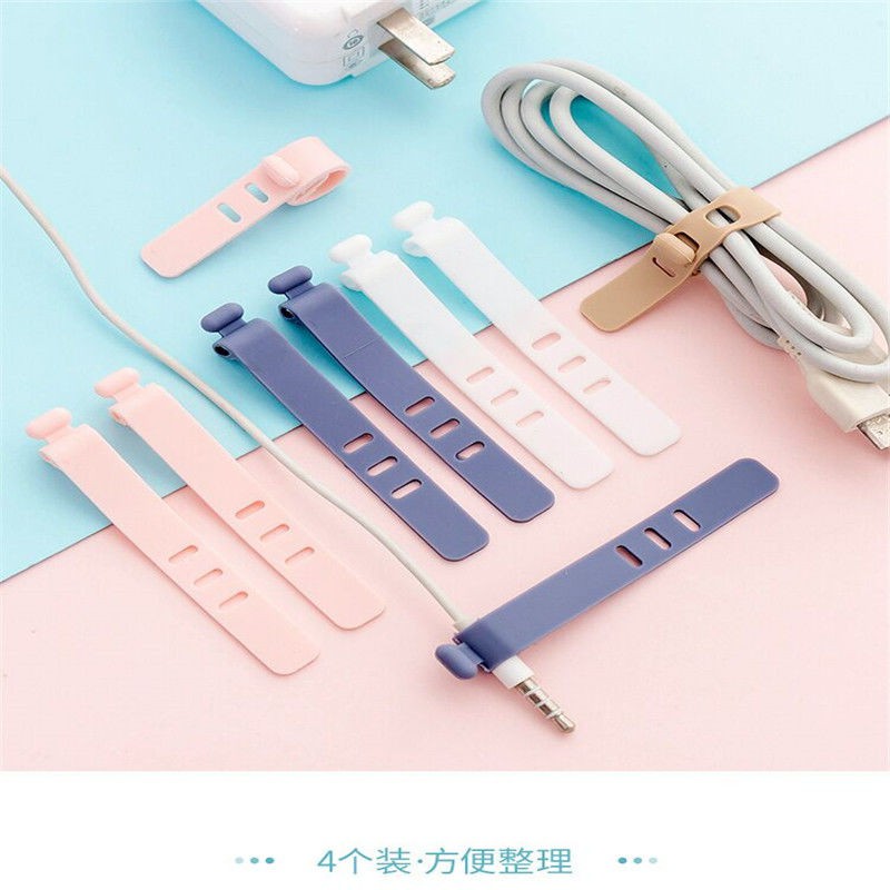 Dụng cụ cố định dây tai nghe bằng dây silicon dễ thương | BigBuy360 - bigbuy360.vn