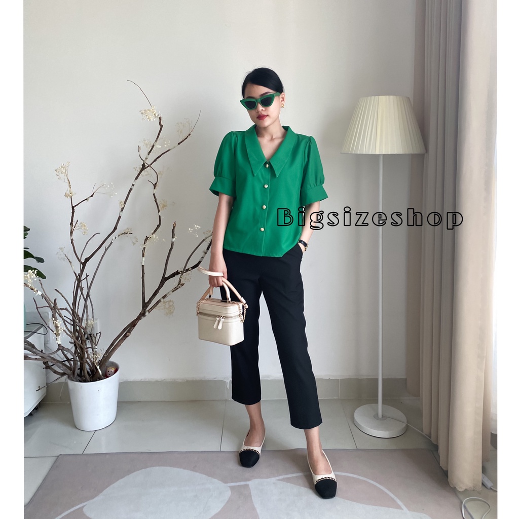 ÁO XANH CỔ VEST MIX CÙNG QUẦN TÂY 9 TẤC, NĂNG ĐỘNG TỰ TIN XUỐNG PHỐ MÙA HÈ SÔI ĐỘNG