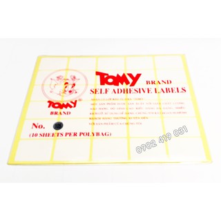 5 Xấp Giấy Decal Tomy 105 [ 1 Xấp 300 Tem 25 x 37mm ]