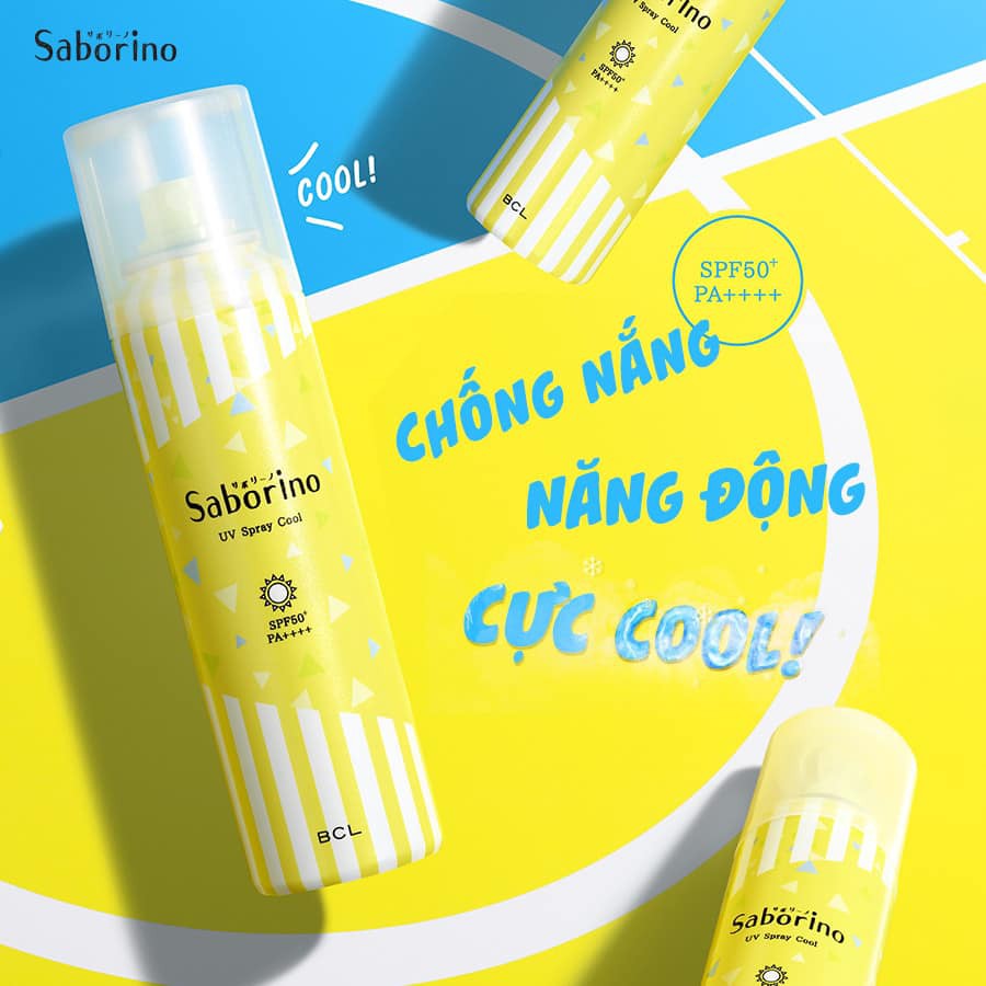 Xịt Chống Nắng Saborino Morning Uv Spray Cool SPF50+ PA++++