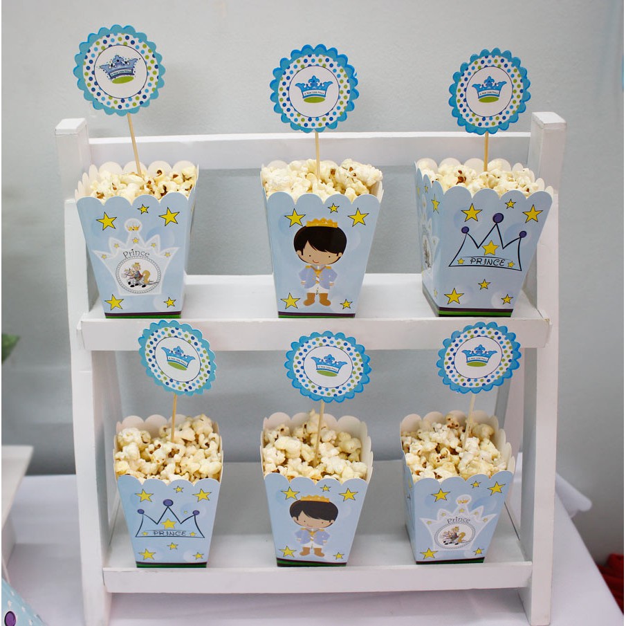 Cốc giấy đựng bỏng trang trí sinh nhật, đầy tháng thôi nôi bé, giao hàng ngẫu nhiên