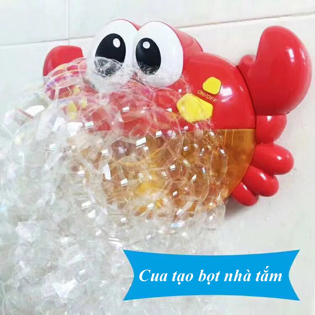 Đồ chơi cua tạo bong bóng xà phòng cho bé, có nhạc