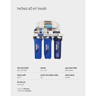 [MediaMart ONLINE-Ship 0đ] Máy Lọc Nước Hydrogen 10 cấp Coex WP-7110 KV