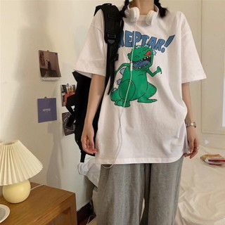 Áo thun dáng dấu quần, dáng rộng, áo phông cotton