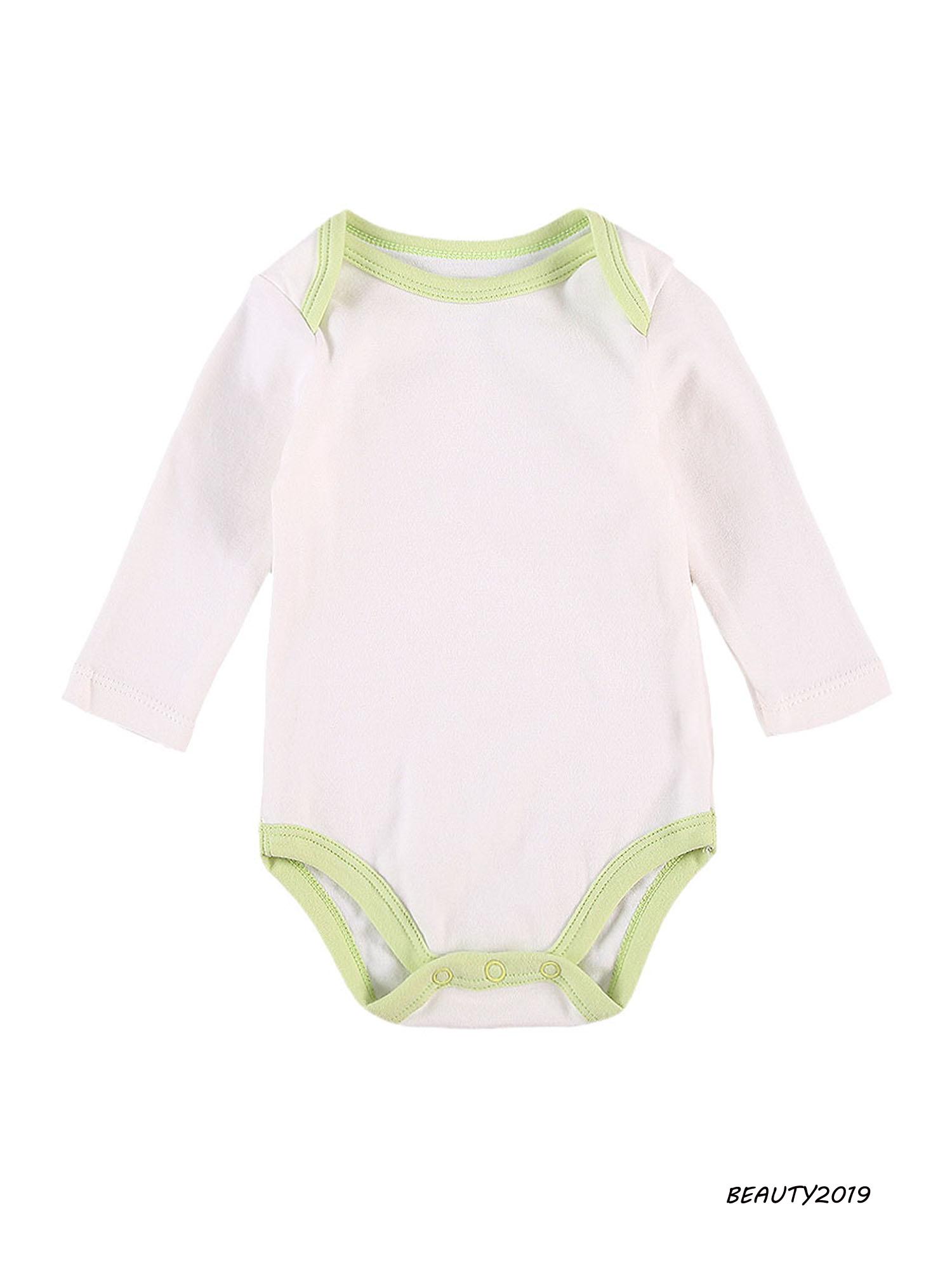 ➹-Baby Spring & Fall Romper, Patchwork Long Sleeve Envelope Neckline Romper, Button Closure One-piece Jumpsuit, 0-18 Months