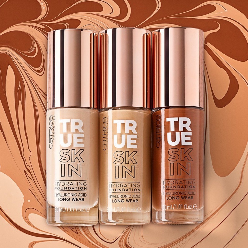 Kem nền dưỡng ẩm Catrice True Skin, kem nền che phủ hoàn hảo dùng cho mọi loại da mặt