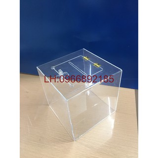 Hòm phiếu mica kt 200x200 cao 200 mm