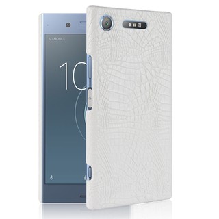 For Sony Xperia XZ1 case phone bag Retro Crocodile Skin PU leather Luxury cover