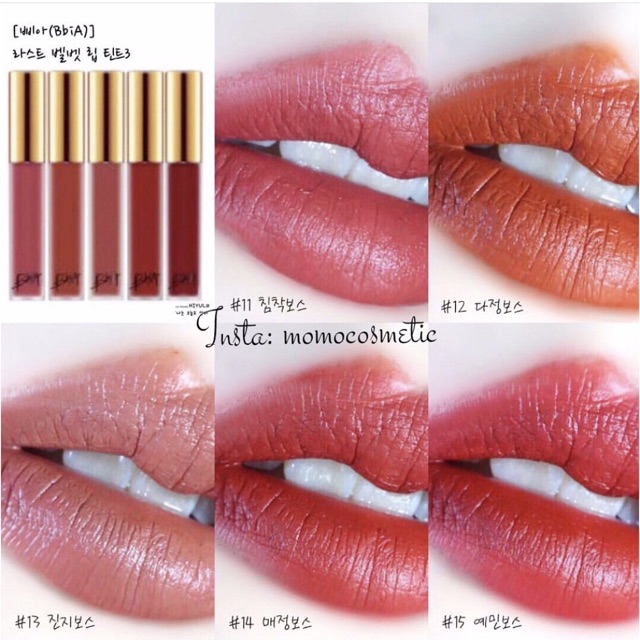 Son kem Last Velvet Lip Tint (màu 11,12,13,14,15)