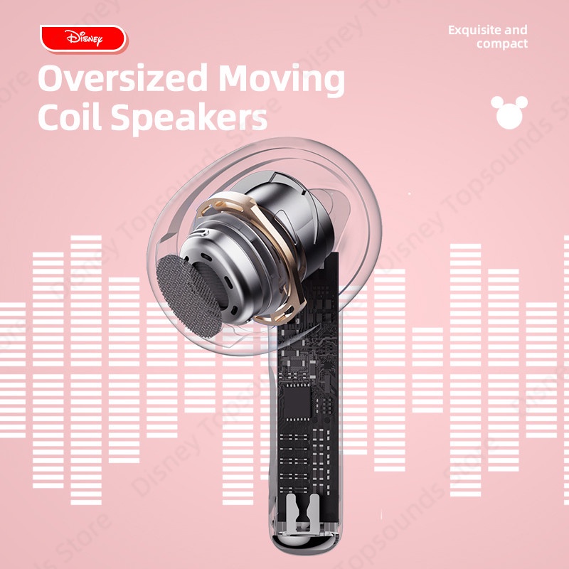 Tai nghe nhét trong không dây bluetooth 5.2 Disney LK-10 tws giảm tiếng ồn phong cách thể thao kèm phụ kiện